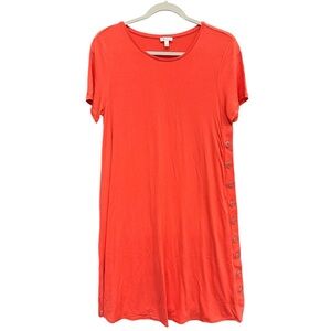 Spense Short Sleeve T-shirt Dress Red Size L